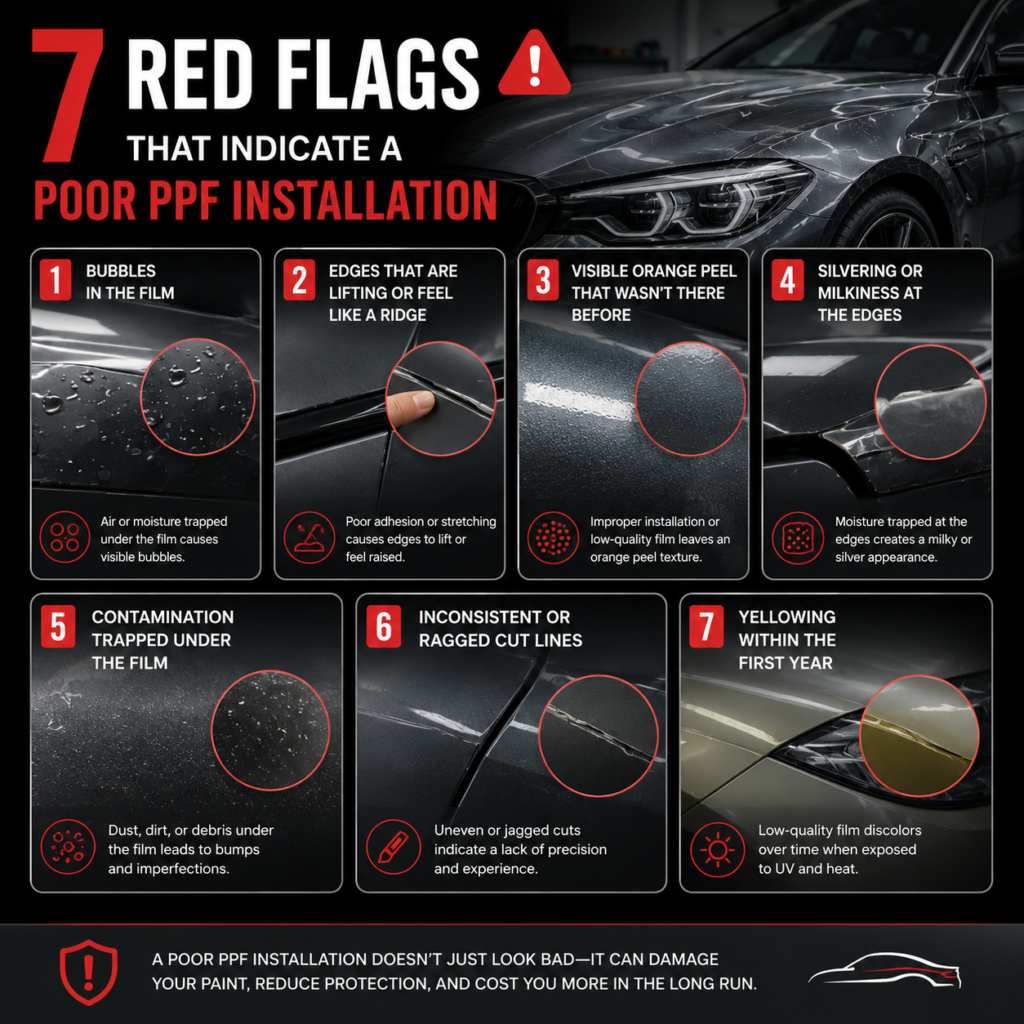 How to spot Poor PPF Installation?